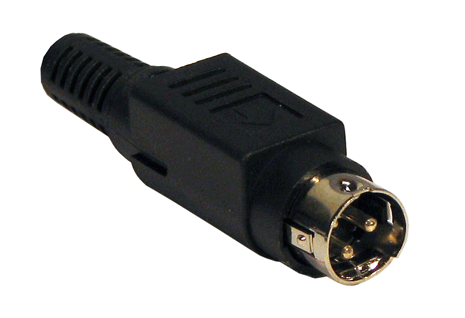 3 Pin Mini-DIN for 6.0mm Cable